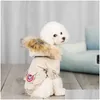 Abbigliamento per cani Vestiti caldi Giacca invernale per animali domestici Abbigliamento per animali domestici per cani di taglia piccola e media Drop Delivery Home Garden Supplies Dhp2H