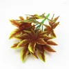 Decorative Flowers Artificial Green Plant Pot Decoration Vertical Wall Flower Arrangement With 9 Head Glued Star Anise Leaves