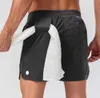 2024 шорты lu lu lemen Мужские шорты для йоги Мужские камуфляжные дышащие спортивные штаны с пряжкой для полотенец Свободные повседневные шорты для бега Высокое качество на открытом воздухе