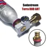 Винные бокалы 2023 CO2 Адаптер карбонатор заполняет станция заполнения для цилиндрической бутылки Duo Duo Terra Art Model Замена 230706