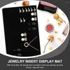 Jewelry Pouches 2 Pcs Sponge Pad Velvet Ring Box Liner Display Stand Earring Holder Supplies Showcase Pads Mat Earstud Insert