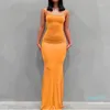 2023-Party Dresses Fashion Backless Evening Maxi Dress Women Sexy Club Ladies Peach Hip Elegant Long For Woman