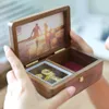 Novelty Items Sinzyo Handmade Wooden Po frame My heart will go on Walnut Music box birthday Gift For Christmas/Valentine's day gift boxs 230707