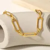 Strand Paslanmaz Çelik PVD 18K Gold Kaplama Karar Popsalı Kadın Mücevherleri için Bağlı Bilezik Toptan Modaya