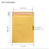 Emballage de protection 100PCSset Enveloppes à bulles en papier kraft Sacs Différentes spécifications Mailers Enveloppe rembourrée avec sac postal 230706