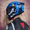 Caschi da moto Casco da moto Doppia visiera Dirt Bike Crash Antiappannamento Integrale Moto Casco Go Kart Scooter