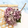 Decorative Flowers Autumn Silk Hydrangea Artificial Bouquet High Quality Peony Fake Flower Vases For Home Decor Wedding Decoration