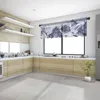 カーテン雪山渓谷 Titlis キッチン小窓チュール薄手のショートベッドルームリビングルーム家の装飾ボイルドレープ