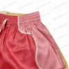 Herren Shorts Rot CASABLANCA Seidenshorts Herren Damen 1 1 Top Version Kordelzug Shorts Reithose T230707