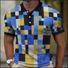 Men's Polos Mens Polo Shirt 3d Premium Sewn Clothing Short Sleeve Tops Blouse Summer Man Costumes Oversized Tees Breathable Polo Shirt 230706