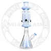 19 '' Glass Bong Dab Rig Smoke Water Pipe Hookah Oil Rigs 3 freezble coil chamber Smoking Pipes Tobacco Factory Mixed Color