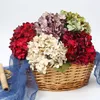 Dekoracyjne kwiaty jesienna jedwabna hortensja sztuczny bukiet wysokiej jakości piwonia sztuczne wazony na kwiaty do wystroju domu dekoracje ślubne