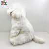 Stuffed Plush Animals Cute Malta Dog Puppy Maltese Plush Toys Stuffed Animals Doll Baby Kids Children Boys Girls Adults Gift Home Decorations Crafts L230707