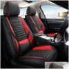 Housses de siège de voiture Coussin en cuir PU pour 1 3 4 5 X1 X3 X4 X5 Gt 320I M 330I Suv Ajustement spécial pour la plupart des sièges Ers Drop Delivery Mobiles Motor Dhumo