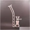 Rökrör Glas St Olja J-krok Adapter För Bong Ash Catcher Tillbehör Super Filter 14Mm Hona Tjock Pyrex Vattenrör Drop Deli Dhlas