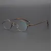 Sunglasses Vazrobe Small Round Titanium Eyeglasses Frame Male Women Gold Bronze Myopia Glasses -150 200 250 300 350 High Sphere Spectacles