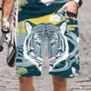 Herrshorts Snabbtorkande elastisk midja Strandbaddräkt 2023 Cool Oversized Rolig Män/Kvinnor Bekvämt mönster Harajuku Simning