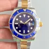 2 Kolor Super Quality 18 -Kinięte złote zegarki 40 mm 116613 116613ln 116613lb Ceramic Bezel Cal 3135 Mocowanie automatyczne 241S