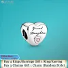 925 Sterling Silver dla pandora charms autentyczny koralik Bransoletka Siostra Córka Family Heart zestaw charmsów