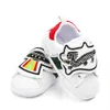 Baby Shoes Newborn Boys Girls First Walkers Kids Toddlers Lace Up PU Sneakers Prewalker White Shoes