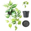 Fleurs décoratives 1 PC plantes artificielles bonsaï simulé vert faux pot bureau Table ornements maison salon jardin décor