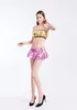 Skirts Gold Shiny Sexy Low Waist Luminous Miniskirt Women Metallic Faux Leather Pleated Night Club Bar PU Fantasy Mini Skirt 230707