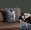 枕カバー市松模様のラムフリース暖かいソフトウールぬいぐるみクッションカバー長方形寝室枕カバー 2023070802