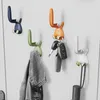 Crochets créatifs adhésif crochet maison chambre salle de bain étagère de rangement vêtements porte-brosse à dents organisateur étagère