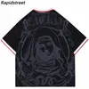 Polos pour hommes Hip Hop Streetwear Polo T-Shirt Virgin Mary Graphic T Shirt Hommes Polo Shirt À Manches Courtes Harajuku Coton Tops Tees Rouge Gris 230706