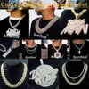 Custom Pass Diamond Tester Hip Hop VVS Moissanite Pendant Charm Necklace Iced Out 925 Silver Letter Name Pendant 18k