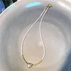 Choker Yoiumit Crystal Beads Chain Love Pendant Collar Necklace For Women Handmade Sweet Fashion Summer Jewelry Gift