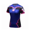 Tute da uomo T-shirt Rashguard Donna MMA Camicie a compressione Manica corta Stampa 3D T-shirt sportive da boxe Bjj Rash Guard Maglie kickboxing 230706