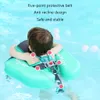 Sand Play Water Fun Summer Baby Swimming Float Ring Swim Trainer Non-inflatable Sunshade Kids Float Lying Swimming Pool Toys Pool Accessories 230706
