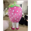 Pink Strawberry Mascot Costumes Cartoon Fancy Suit For Adult Animal Theme Mascotte Carnival Costume Halloween Fancy Dress