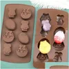 Moules De Cuisson Outils De Pâques Moule À Chocolat Formes D'oeufs De Lapin Moules À Fondant Gelée Et Bonbons 3D Diy T3I51644 Drop Delivery Home Garden Dhokn