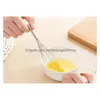 Egg Tools Stainless Steel Handle Beater Drink Whisk Mixer Foamer Kitchen Mini Stirrer Agitator T2I5649-1 Drop Delivery Home Garden D Dhlj0