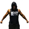 Canotte da uomo BEAST MODE Felpa con cappuccio Uomo Abiti estivi Palestra Bodybuilding Serbatoi Allenamento Felpe con cappuccio 230706