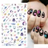 Autocollants Stickers Space Colorf Planet Alien Design 3D Nails Transfer Sliders Pour Nail Art Décoration Adhésif Manucure Drop Delivery Dhfoy