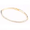 Bangle BN-00076 S Drop Bulk Artikel Partihandel Guldpläterade smycken för kvinnor Fashion Rhinestone Women's Armband