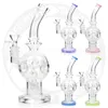 9,5 inch Dab Rig Glass bong rook waterpijp waterpijp booreilanden mini bongs rokende pijpen dab recycler matrix perc 14.4mm kom gemengde kleur