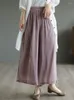 Pantaloni da donna Tian Si Wide Leg 2023 Pantaloni casual a doppio strato con vestibilità ampia