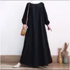 Etnische Kleding Abaya Voor Vrouwen Moslim Bescheiden Lange Mouw Maxi Jurk Turkije Arabische Islam Rits Casual Dubai Eid Party Jilbab vestidos Gown