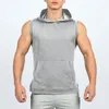 Camisetas sin mangas para hombre, chaleco para hombre, camisetas sin mangas, camisetas sin mangas con capucha, entrenamiento, gimnasio, camisa muscular, chaleco, ropa de Fitness para hombre 230706