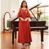 Ethnic Clothing Fashion Summer Women Maxi Dress Cold Shoulder Design Flare Sleeve Middle Eastern Party Dresses Evening Gown Abaya Dubai