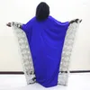Этническая одежда Dashikiage Batwing рукав африканское кружевное платье мусульманское вечернее мама одежда вечеринка
