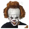 Feestmaskers Halloween-masker Sile Movie Stephen Kings Joker Pennywise Fl Face Horror Clown Cosplay Maskst2I51512 Drop Delivery Home Ga Dhgcz