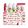 Stickers Decals 3D Fruits For Nails Watermelon Lemon Stberry Design Summer Adhesive Sliders Manicure Accessory Drop Delivery Healt Dhsbw