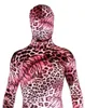 Halloween cosplay Ny färg Sammetsröd tiger catsuit kostym tights jumpsuit hel Body Zentai Suits Fancy