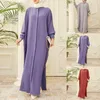 Vêtements ethniques 2023 Maxi robe Vestidos dubaï turquie Hijab Abayas musulman maroc Caftan Islam diamant pour les femmes