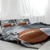 Bedding Sets BlessLiving 3D Ink And Watercolor Painting Rugby Duvet Cover Set Teens Boys Sports Quilt Home Decor Textiles Drop